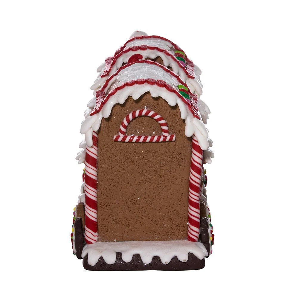 Kurt Adler 19.5" Battery-Operated Gingerbread LED Train Tablepiece - Image 4