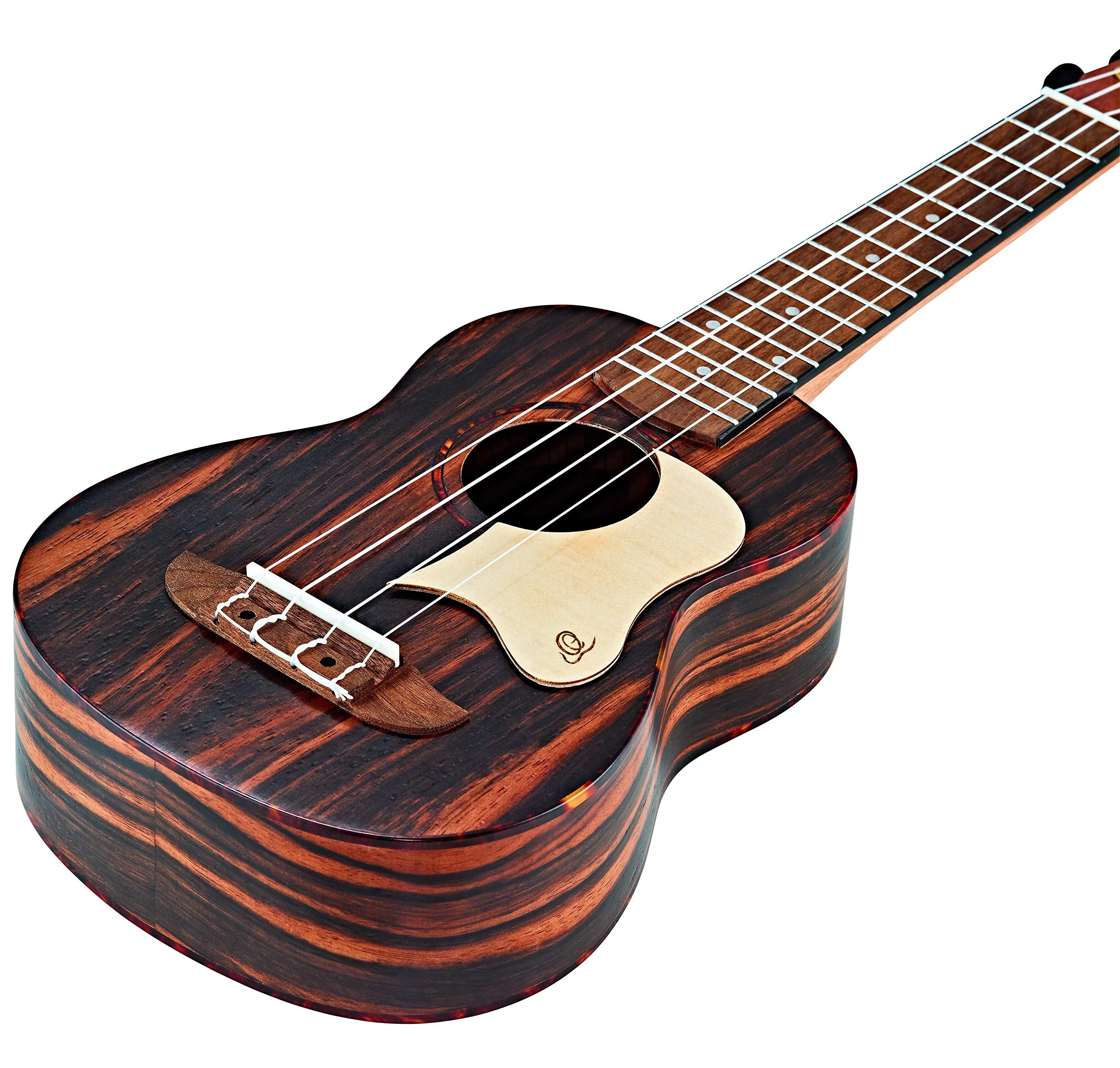 Ortega Guitars Wooden Ukulele Pickguard Fits Concert & Soprano-Flamed Maple, (OWPSC-FMA) - Image 4